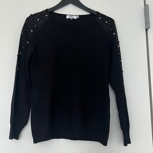 NWT Calvin Klein Sweater With Beads And Pearls